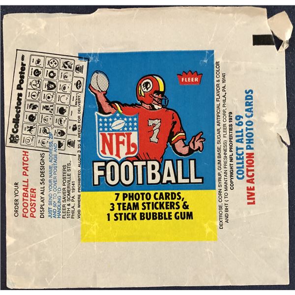 1979 FLEER FOOTBALL WRAPPER