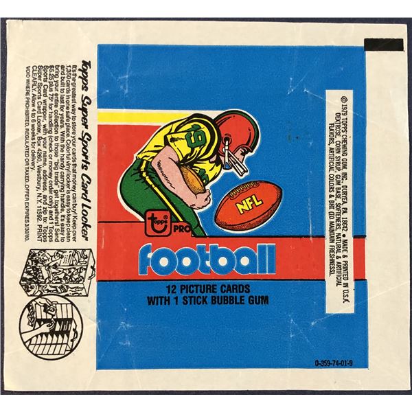 1979 TOPPS FOOTBALL WRAPPER