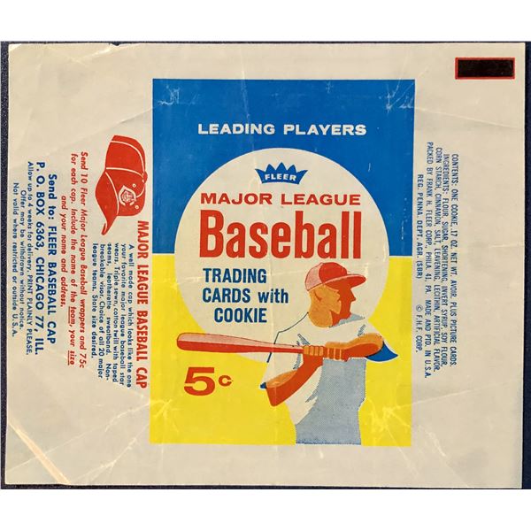 1963 FLEER BASEBALL WRAPPER