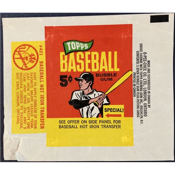 1965 TOPPS BASEBALL WRAPPER