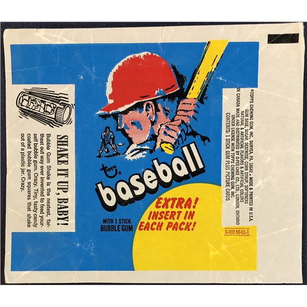 1971 TOPPS BASEBALL WRAPPER