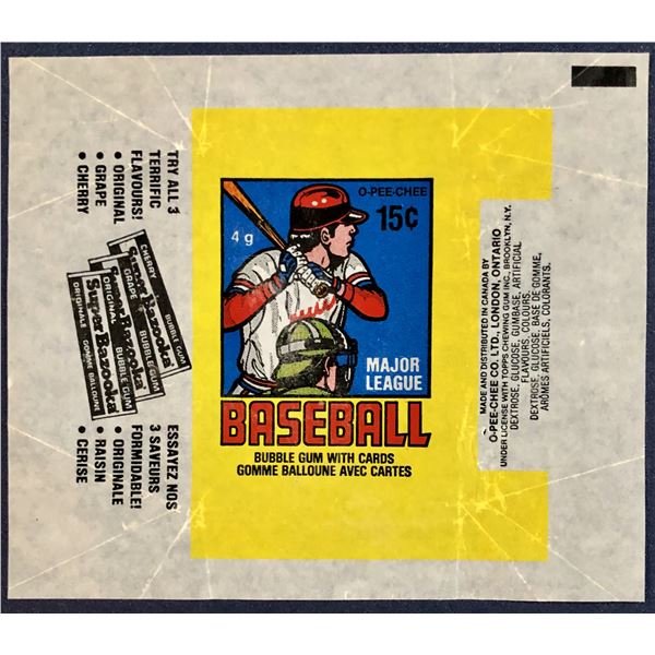1979 O-PEE-CHEE BASEBALL WRAPPER