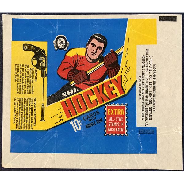 1969-70 O-PEE-CHEE NHL HOCKEY WRAPPER