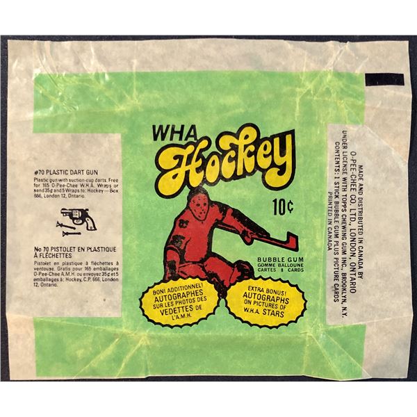 1974-75 O-PEE-CHEE WHA HOCKEY WRAPPER