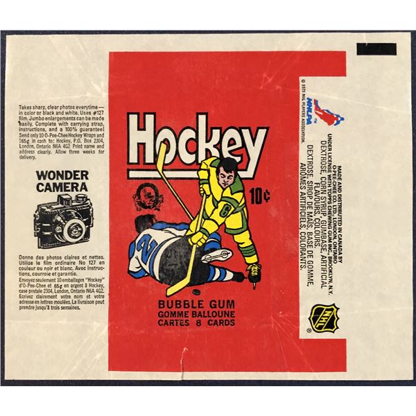 1975-76 O-PEE-CHEE NHL HOCKEY WRAPPER