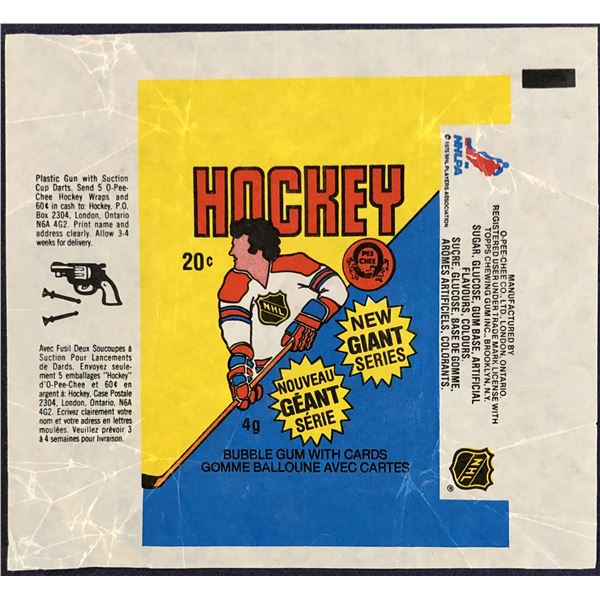 1980-81 O-PEE-CHEE NHL HOCKEY WRAPPER