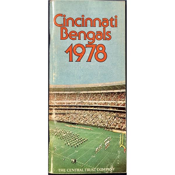 1978 CINCINNATI BENGALS MEDIA GUIDE