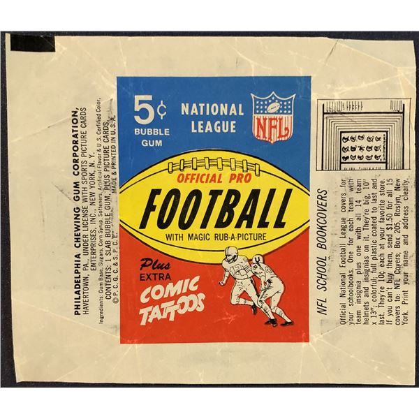1965 PHILADELPHIA NFL FOOTBALL WRAPPER