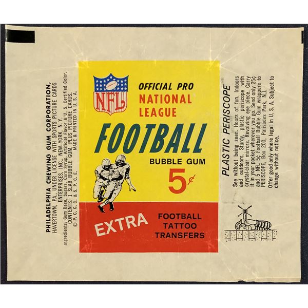 1964 PHILADELPHIA NFL FOOTBALL WRAPPER