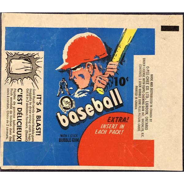 1971 O-PEE-CHEE BASEBALL WRAPPER