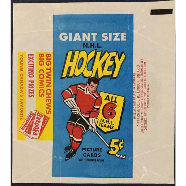 1964-65 O-PEE-CHEE NHL HOCKEY WRAPPER