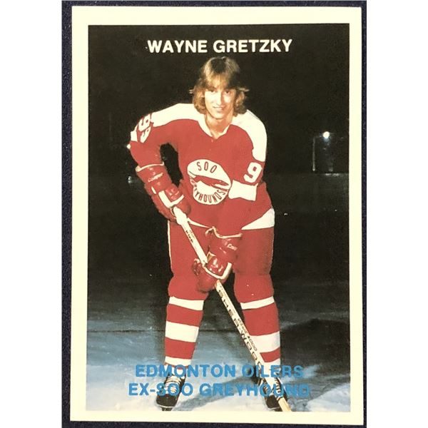 1987-88 SOO GREYHOUNDS POLICE CARD - WAYNE GRETZKY (HOF)