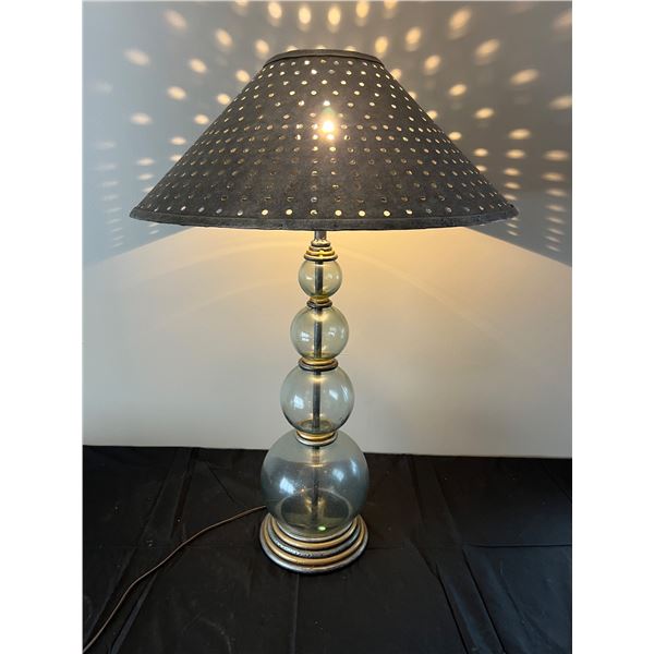 Vintage Stacked Glass Ball Lamp