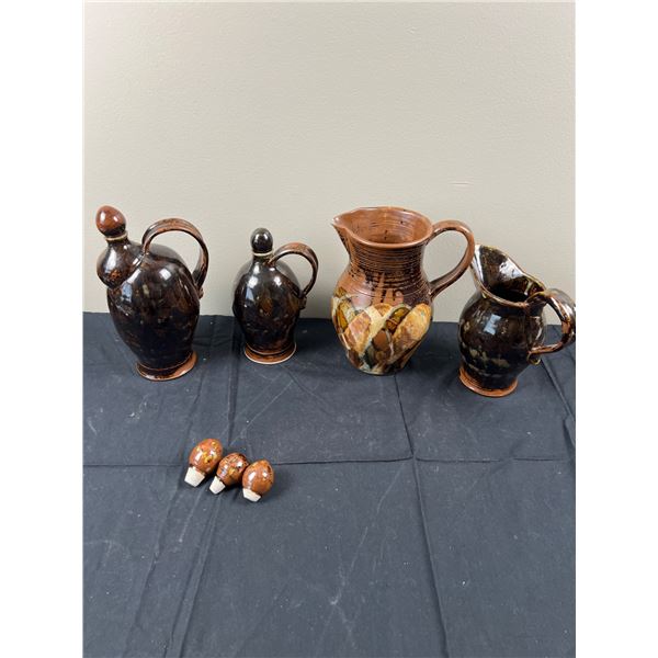 Ornate Ceramic Decanters & Pitchers