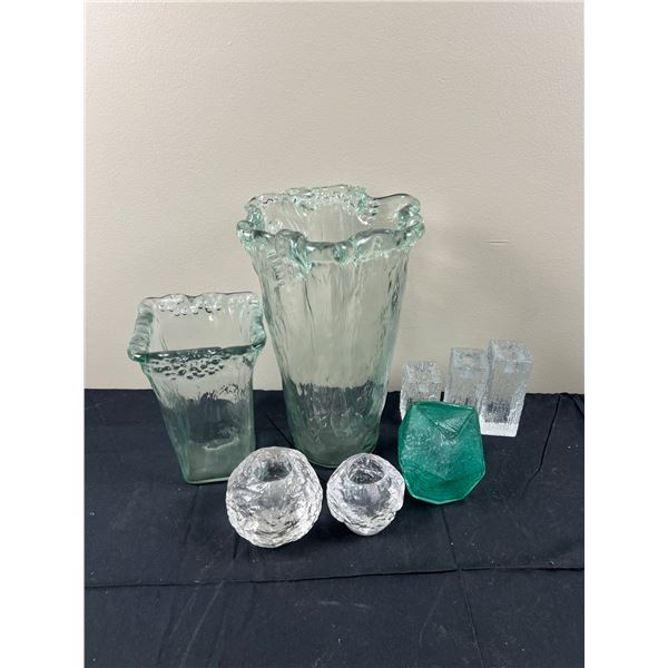 Blown Glass Vases & Candleholders
