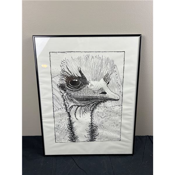 Linework Ostrich Art