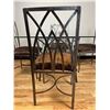 Image 2 : Metal Framed Glass Dining Table & Chairs