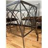 Image 6 : Metal Framed Glass Dining Table & Chairs