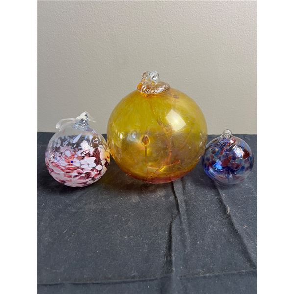 Elegant Blown Glass Ornaments