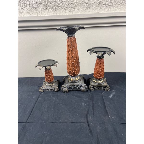 Ceramic Palm Tree Candle Stands