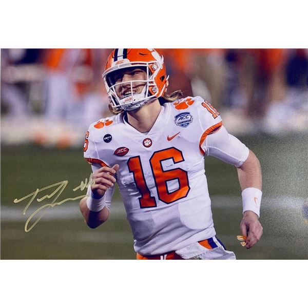 Clemson Tigers Trevor Lawrence facsimile signed photo