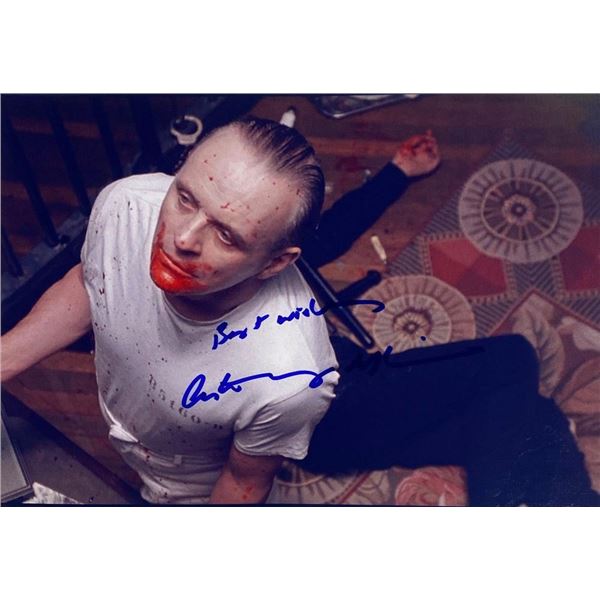 The Silence of the Lambs Anthony Hopkins facsimile signed movie photo
