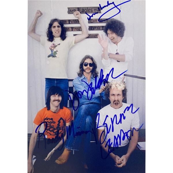 The Eagles facsimile band signed photo