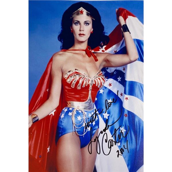 Wonder Woman Lynda Carter facsimile signed  photo
