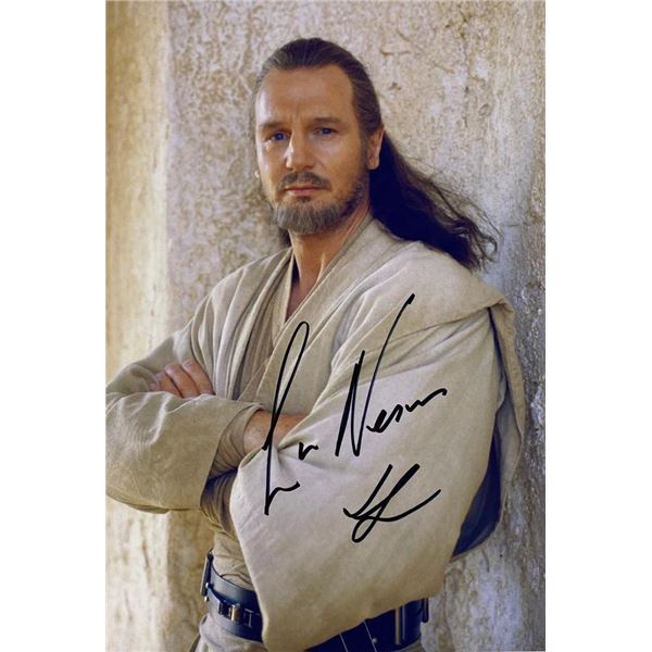 Star Wars Liam Neeson facsimile signed photo