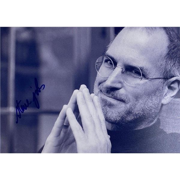 Apple Founder Steve Jobs facsimile signed  photo