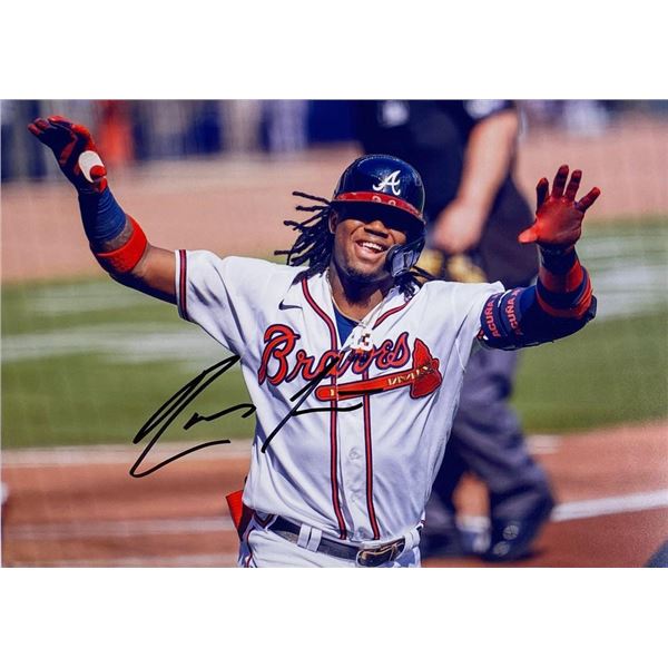 Atlanta Braves Ronald Acuna Jr facsimile signed  photo
