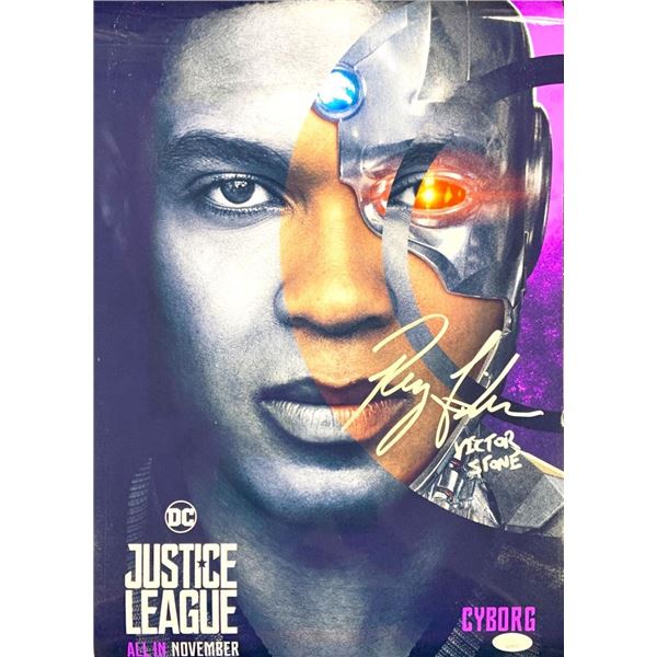 Justice League Ray Fisher facsimile signed  movie photo
