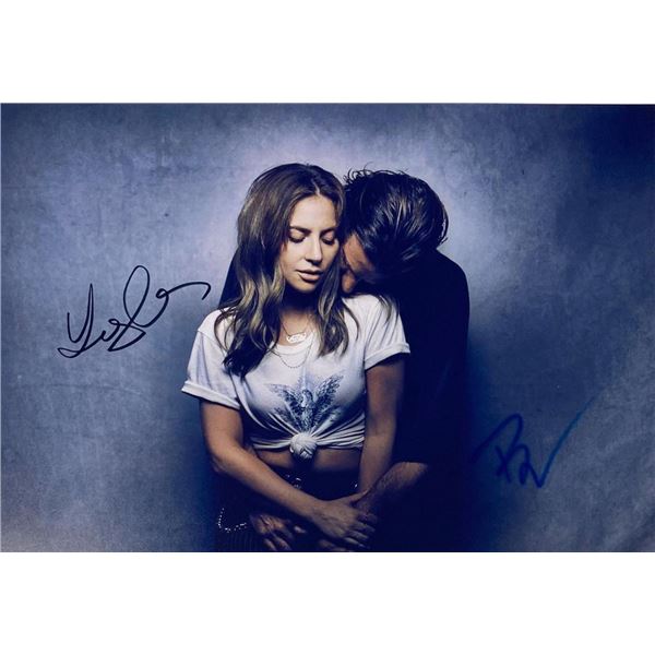 A Star is Born Lady Gaga and Bradley Cooper facsimile signed movie photo