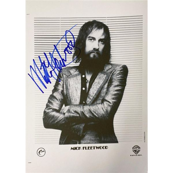 Mick Fleetwood facsimile signed  photo