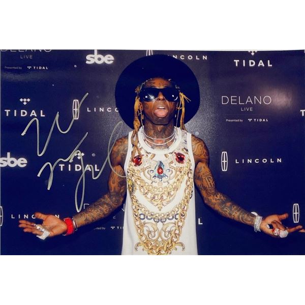 Lil Wayne facsimile signed  photo