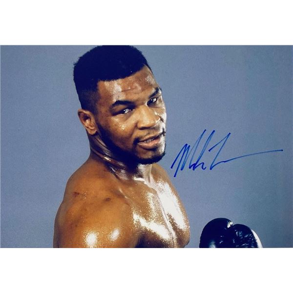 Boxing Champ Mike Tyson facsimile signed photo
