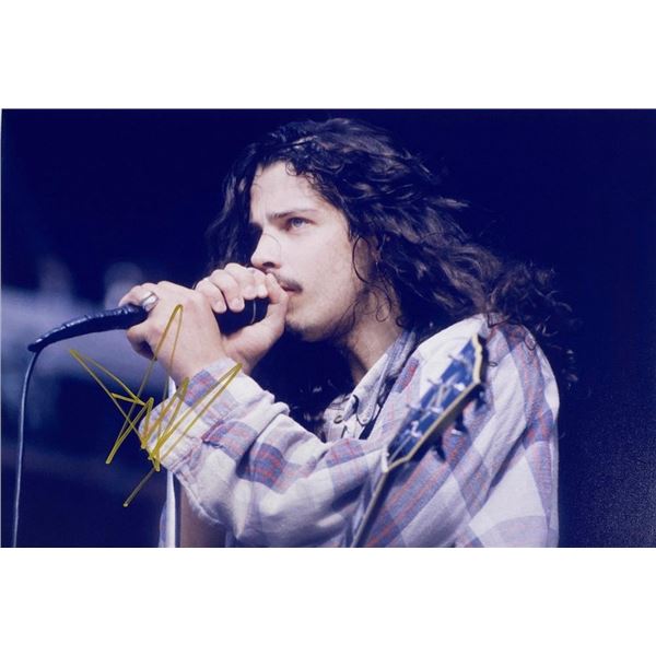 Chris Cornell facsimile signed  photo
