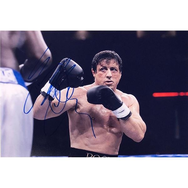 Rocky Balboa Sylvester Stallone facsimile signed movie photo
