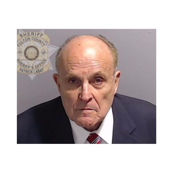 Rudy Giuliani mugshot photo reprint