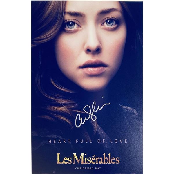 Les Miserables Amanda Seyfried facsimile signed  movie photo
