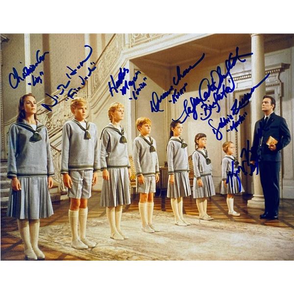 The Sound of Music cast facsimile signed movie photo