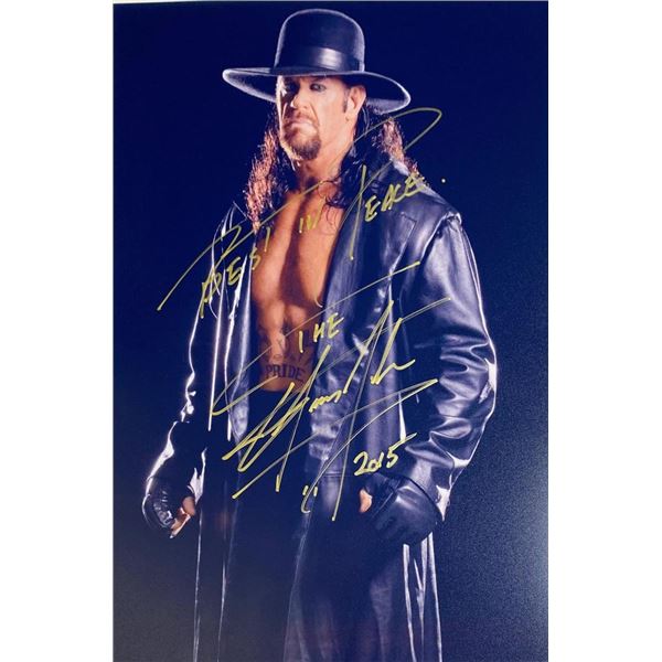 The Undertaker Mark William Calaway facsimile signed  photo