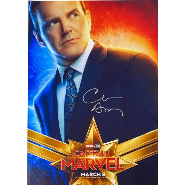 Captain Marvel Clark Gregg facsimile signed movie photo