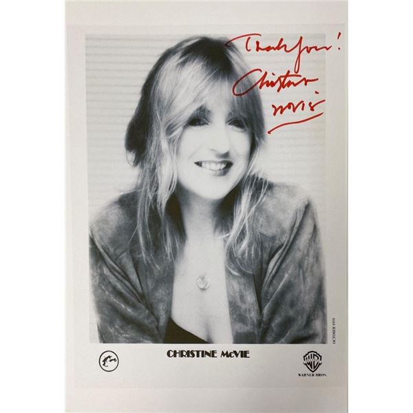 Christine McVie facsimile signed  photo