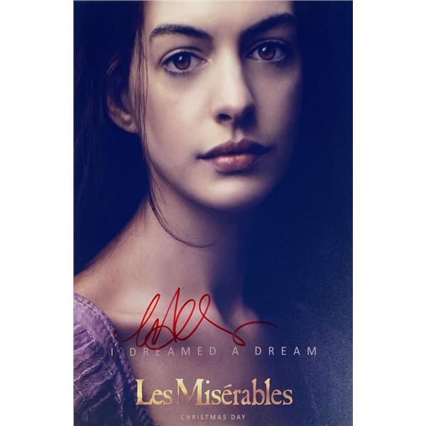 Les Miserables Anne Hathaway facsimile signed  movie photo