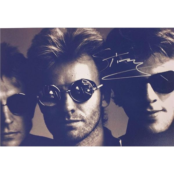 Sting facsimile signed  photo