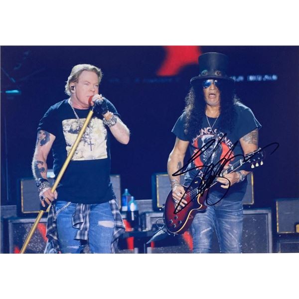 Slash facsimile signed  photo