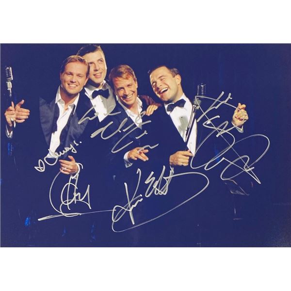 Westlife band facsimile signed  photo
