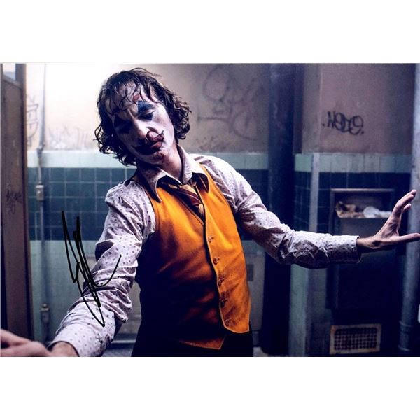 Joker Joaquin Phoenix facsimile signed movie photo