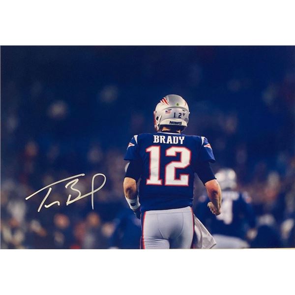 New England Patriots Tom Brady facsimile signed photo